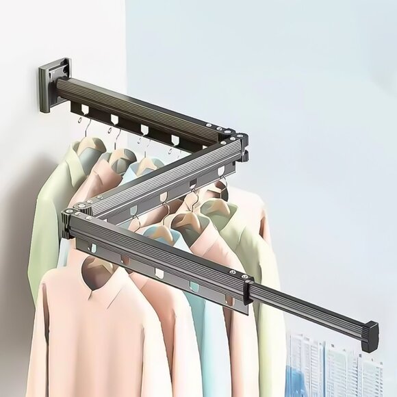SOGA 93.2cm Wall-Mounted Clothing Dry Rack - Picture 1 of 10